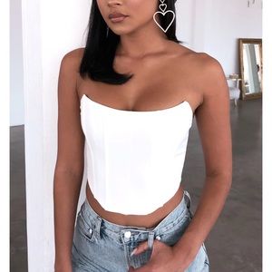 White Fox Boutique White Corset Top